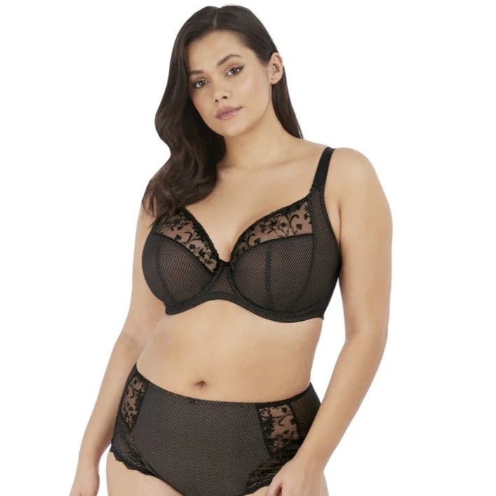 Bra with a lace - lined cup for a feminine and elegant look ELOMI EL4380 CHARLEY UW PLUNGE BRA Bra with a lace - lined cup for a feminine and elegant look ELOMI EL4380 CHARLEY UW PLUNGE BRA