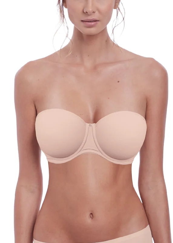 Polyester bras with moisture - wicking properties FANTASIE FL2320 AURA UNDERWIRE STRAPLESS BRA Polyester bras with moisture - wicking properties FANTASIE FL2320 AURA UNDERWIRE STRAPLESS BRA