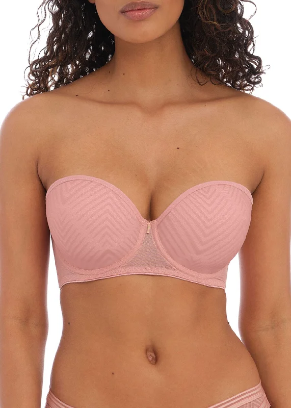 Bra with a satin - lined cup for a smooth and comfortable fit FREYA AA401109 TAILORED MOLDED STRAPLESS Bra with a satin - lined cup for a smooth and comfortable fit FREYA AA401109 TAILORED MOLDED STRAPLESS