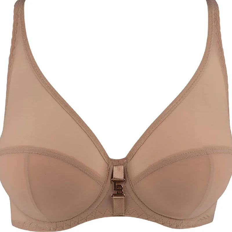 Bra with a plus - size front - closure for easy access LOUISA BRACQ 47411 JODIE PLUNGE BRA Bra with a plus - size front - closure for easy access LOUISA BRACQ 47411 JODIE PLUNGE BRA