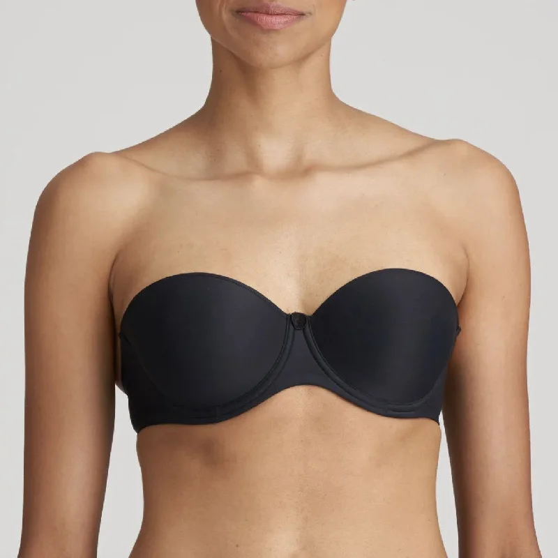 Women's pastel - colored bras for a soft lookMarie Jo Tom Strapless Bra in Charcoal 0120828 Women's pastel - colored bras for a soft lookMarie Jo Tom Strapless Bra in Charcoal 0120828