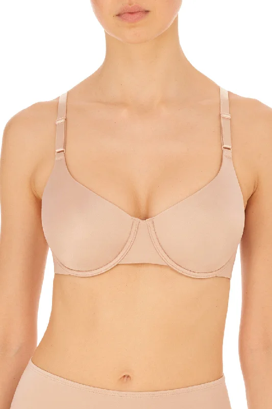 Bra with adjustable hooks for a customized fit​ NATORI LIQUID FULL FIT BRA 731325