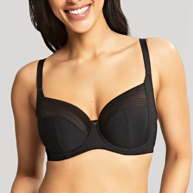 Bra with a seamless back for a smooth look under clothes Serene Full Cup Underwire Bra 10305 - Black Bra with a seamless back for a smooth look under clothes Serene Full Cup Underwire Bra 10305 - Black