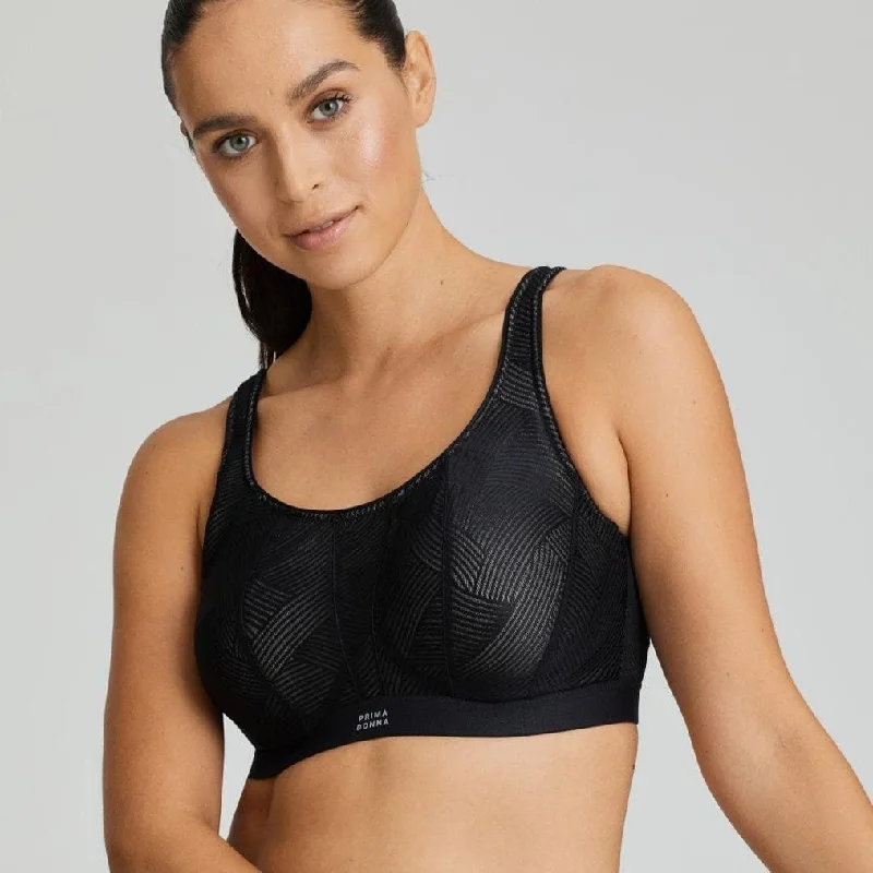 Women's convertible bras with multiple strap optionsPrima Donna Sport The Game UW Non-Padded Sports Bra in Black 6000510 Women's convertible bras with multiple strap optionsPrima Donna Sport The Game UW Non-Padded Sports Bra in Black 6000510