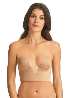 Bra with a built - in underwire for enhanced support REFINED RL029A STRAPLESS PLUNGE BUSTIER Bra with a built - in underwire for enhanced support REFINED RL029A STRAPLESS PLUNGE BUSTIER