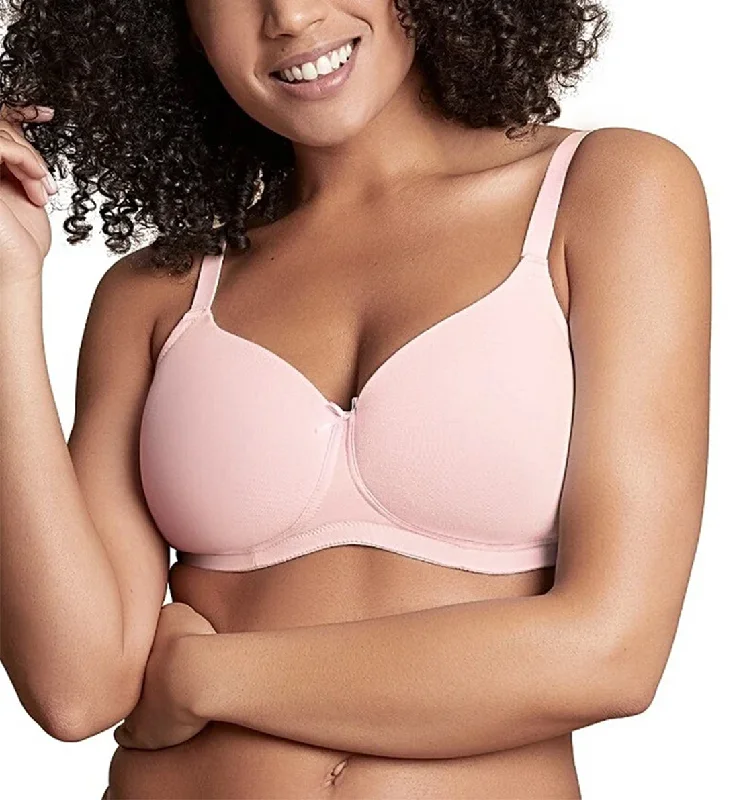 Bra with a detachable strap for easy washing Royce Skyla Non-wire Convertible Molded T-Shirt Bra (8022) - Pink Rose Bra with a detachable strap for easy washing Royce Skyla Non-wire Convertible Molded T-Shirt Bra (8022) - Pink Rose