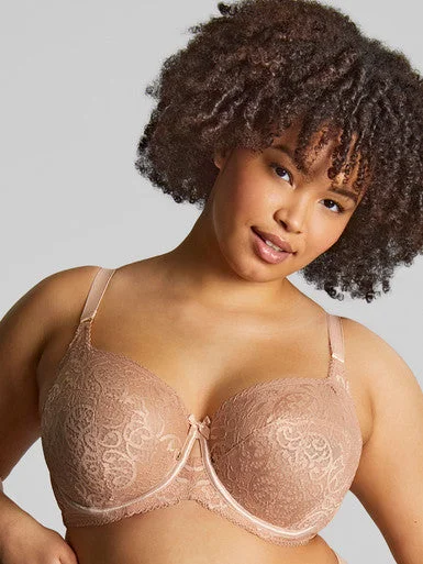 Bra with a plus - size adjustable strap for added comfort SCULPTRESS 9685 ESTEL LACE FULL CUP BRA Bra with a plus - size adjustable strap for added comfort SCULPTRESS 9685 ESTEL LACE FULL CUP BRA