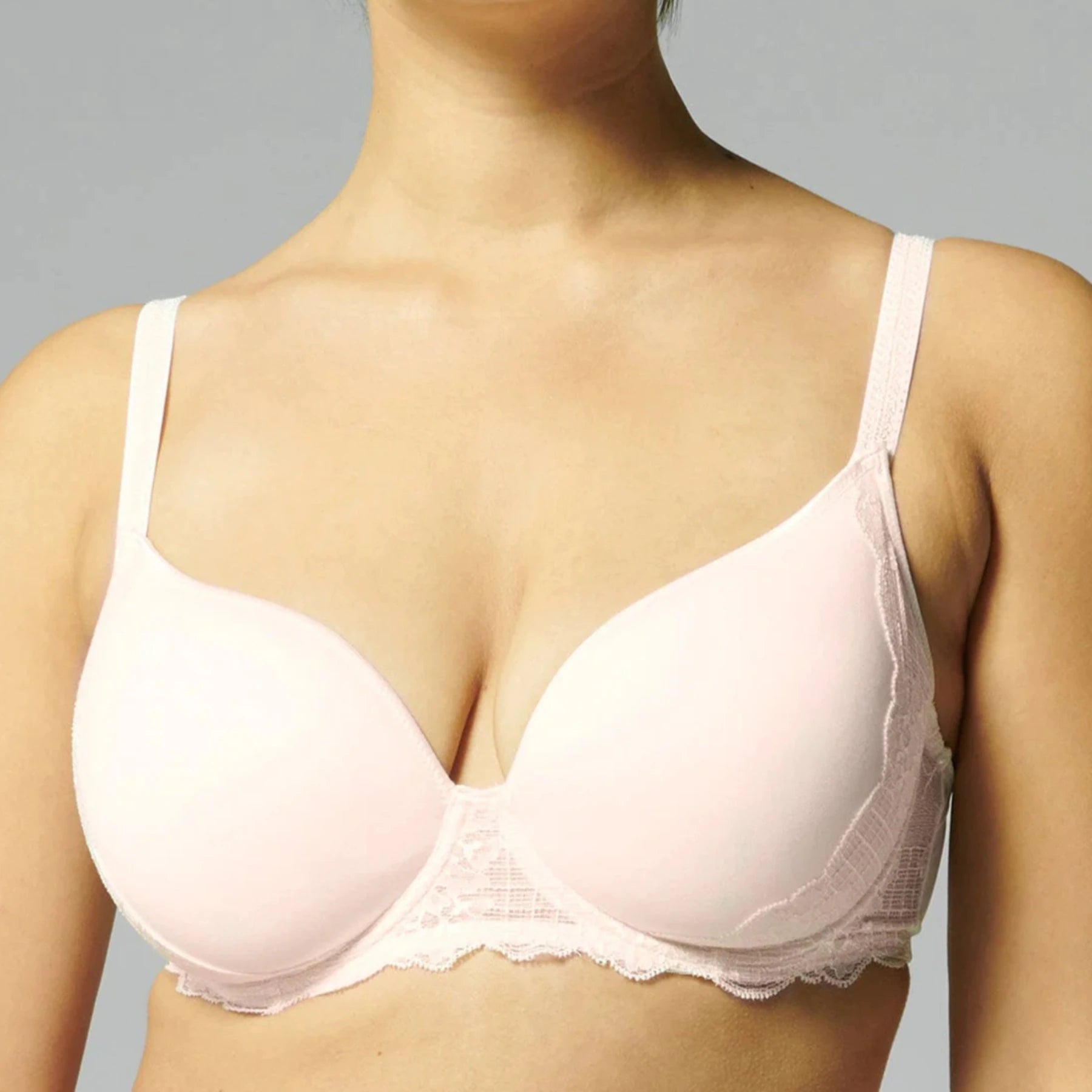 Bra with a quick - drying lining for convenience Reve 3D Plunge Bra 12Z316 - Sakura Pink Bra with a quick - drying lining for convenience Reve 3D Plunge Bra 12Z316 - Sakura Pink