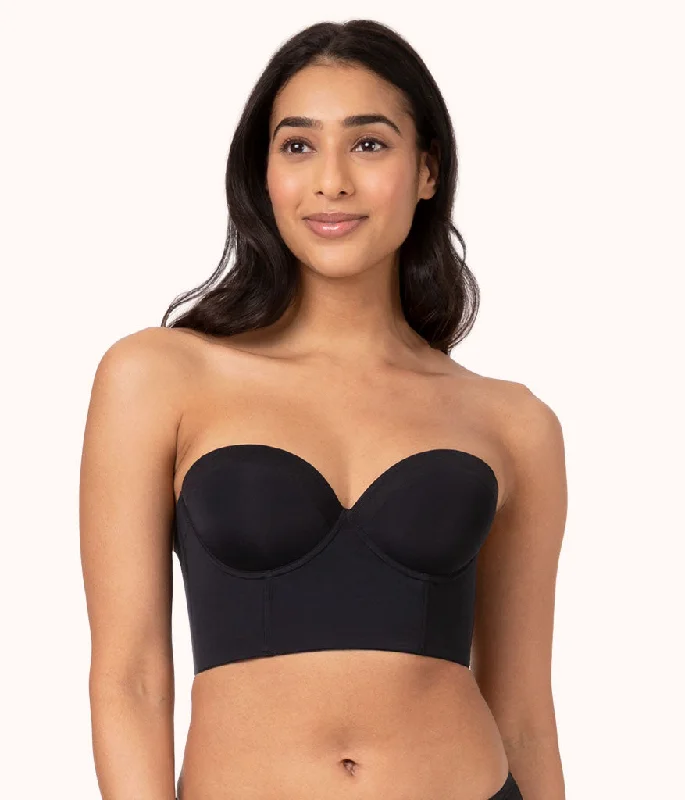 Women's convertible bras with multiple strap optionsThe Low Back Strapless: Jet Black Women's convertible bras with multiple strap optionsThe Low Back Strapless: Jet Black