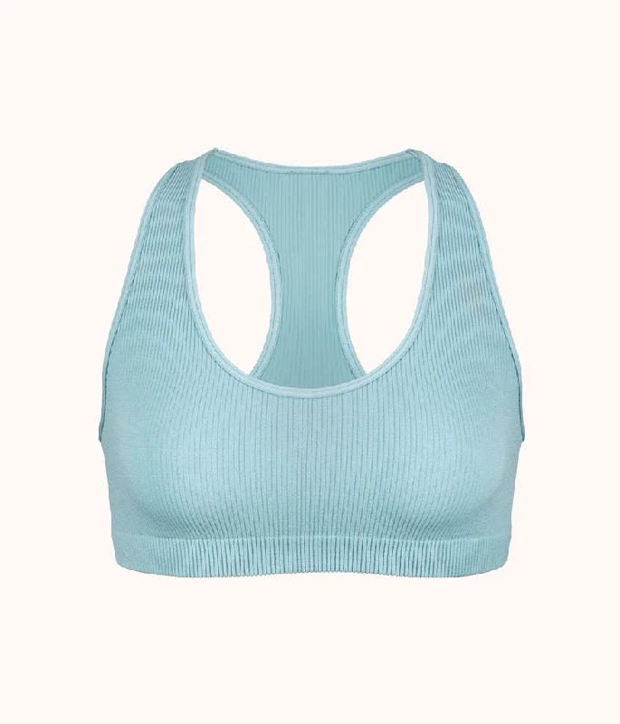 Women's Calvin Klein bras for different cup sizesThe Seamless Racerback Bralette: Sky Blue Women's Calvin Klein bras for different cup sizesThe Seamless Racerback Bralette: Sky Blue