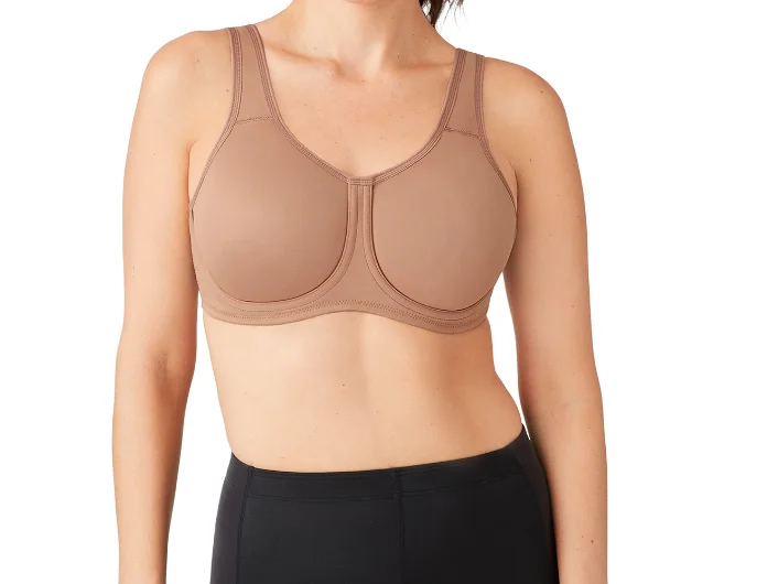 Bra with a plus - size back - closure for a secure fit WACOAL 855170 SIMONE UNDERWIRE SPORT BRA Bra with a plus - size back - closure for a secure fit WACOAL 855170 SIMONE UNDERWIRE SPORT BRA