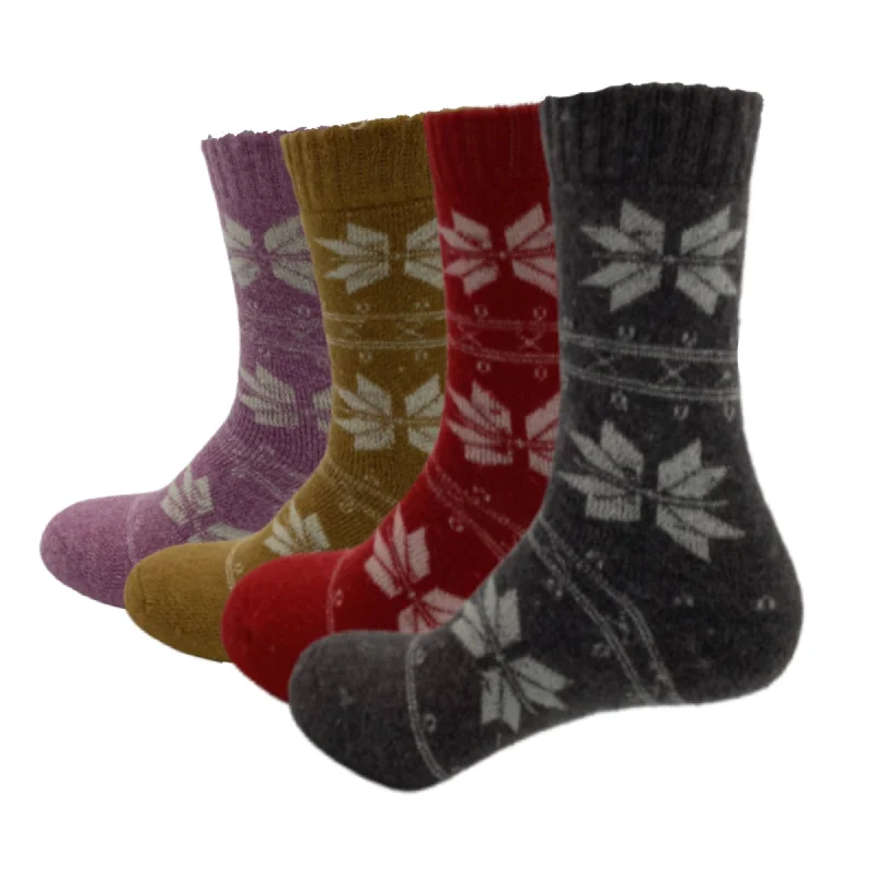 Women's cushioned sole socks for shock absorption4 Pairs of Women's Thermal Soft Comfort Thick Casual Warm Lamb Wool Crew Socks Women's cushioned sole socks for shock absorption4 Pairs of Women's Thermal Soft Comfort Thick Casual Warm Lamb Wool Crew Socks