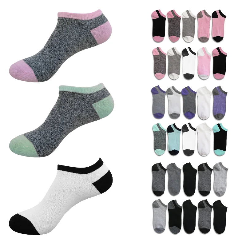 Women's ribbed knee - high socks for a classic lookB.U.M. Women's Fashion No Show/Low cut Fun Socks 20 Pairs Value Pack Women's ribbed knee - high socks for a classic lookB.U.M. Women's Fashion No Show/Low cut Fun Socks 20 Pairs Value Pack