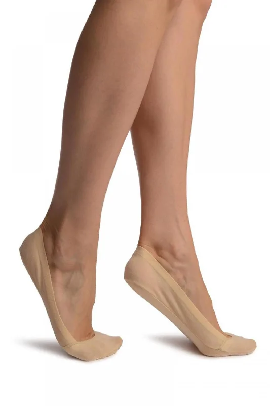 Women's leather - look socks for an edgy styleBeige All Over Cotton With Silicon Heel Footies Women's leather - look socks for an edgy styleBeige All Over Cotton With Silicon Heel Footies