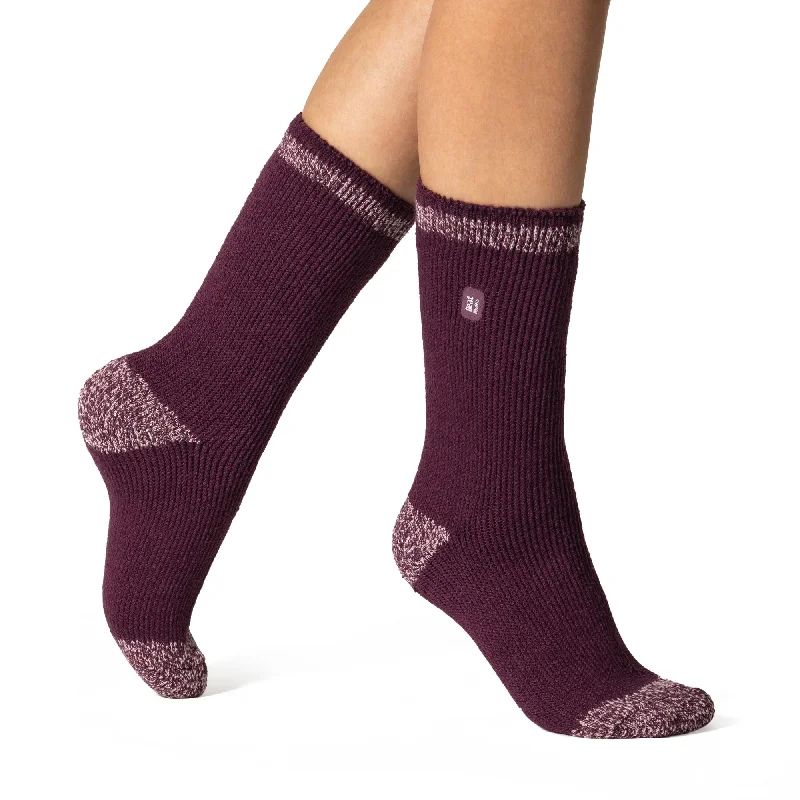 Women's anti - odor socks for long - day freshnessLadies Original Gilmorton Twist Socks - Wine Women's anti - odor socks for long - day freshnessLadies Original Gilmorton Twist Socks - Wine