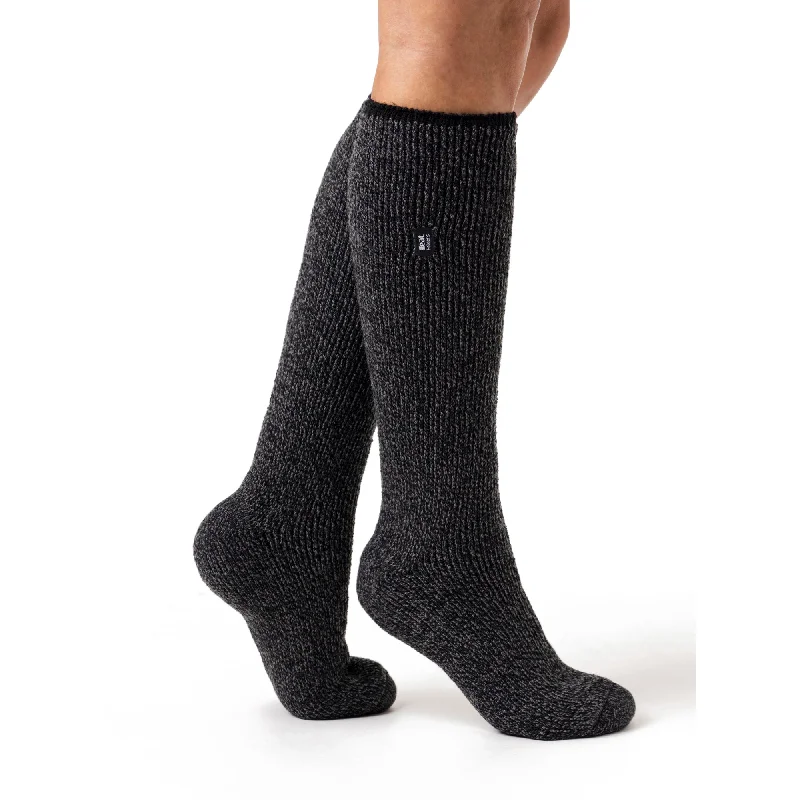 Women's arch - support socks for better comfortLadies Original Outdoors Long Merino Wool Blend Socks - Black Women's arch - support socks for better comfortLadies Original Outdoors Long Merino Wool Blend Socks - Black
