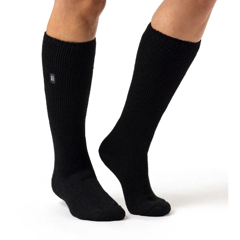 Women's argyle - patterned thigh - high socksLadies Original Long Leg Socks - Black