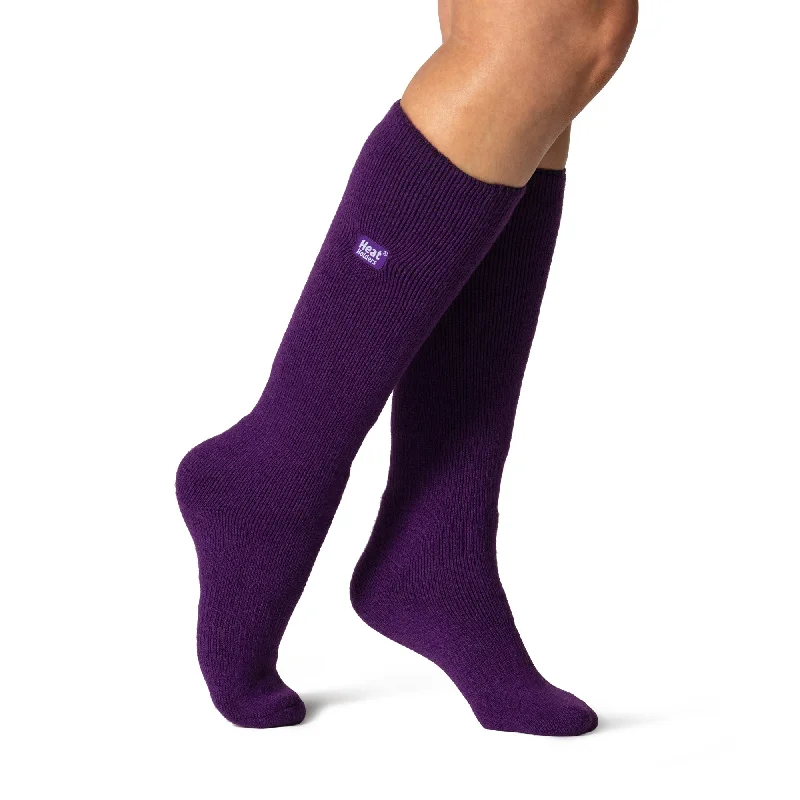 Women's microfiber socks for a lightweight optionLadies Lite Clover Long Thermal Socks - Purple Women's microfiber socks for a lightweight optionLadies Lite Clover Long Thermal Socks - Purple