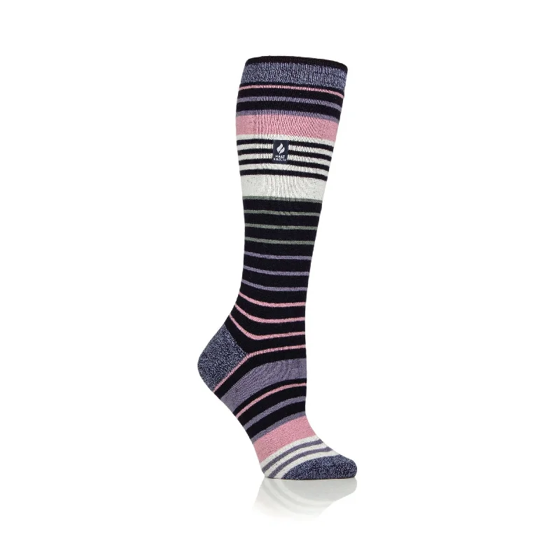 Women's microfiber socks for a lightweight optionLadies Ultra Lite Jura Long Ski & Snow Sports Socks - Navy & Lilac Women's microfiber socks for a lightweight optionLadies Ultra Lite Jura Long Ski & Snow Sports Socks - Navy & Lilac