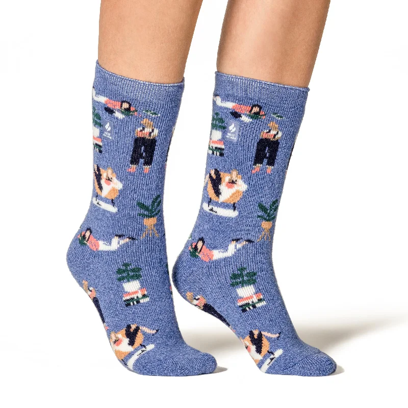 Women's thigh - high socks in a fishnet patternLadies Lite Warm Wishes Hobby Socks - Book Lover Women's thigh - high socks in a fishnet patternLadies Lite Warm Wishes Hobby Socks - Book Lover