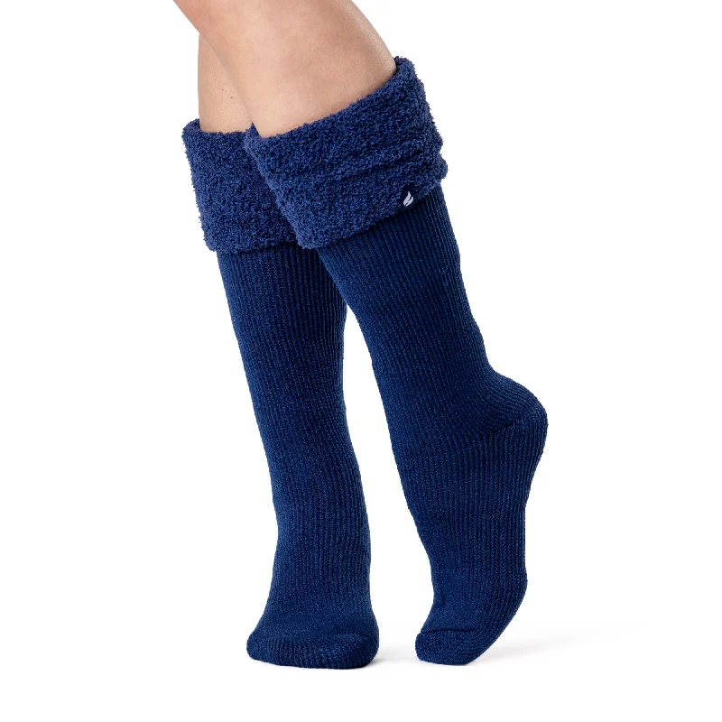 Women's over - the - calf socks with a stripe designLadies Original Wellington Boot Socks - Indigo Women's over - the - calf socks with a stripe designLadies Original Wellington Boot Socks - Indigo