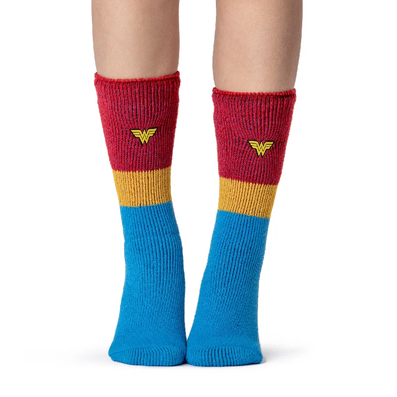 Women's no - show socks with a floral motifLadies Original Slipper Socks - Wonder Woman Women's no - show socks with a floral motifLadies Original Slipper Socks - Wonder Woman