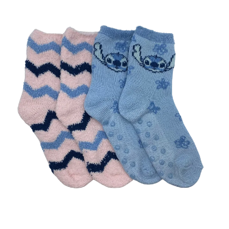 Women's argyle - patterned thigh - high socksLilo and Stitch 2-Pack Fuzzy Socks