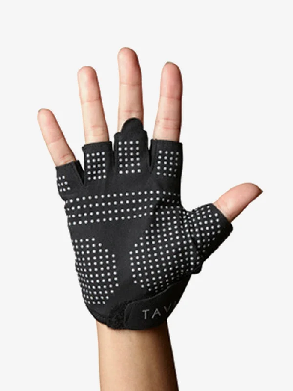 Women's adjustable - fit socks for a customized feelTavi Noir Half Finger Grip Gloves - Ebony Women's adjustable - fit socks for a customized feelTavi Noir Half Finger Grip Gloves - Ebony