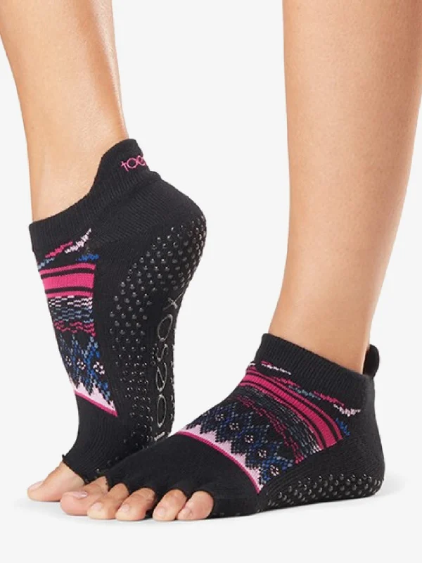 Women's hypoallergenic socks for sensitive skinToeSox Half Toe Low Rise Grip Socks - Woodstock Women's hypoallergenic socks for sensitive skinToeSox Half Toe Low Rise Grip Socks - Woodstock