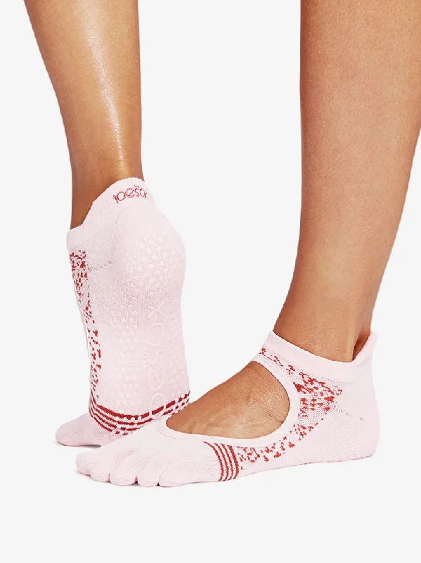 Women's moisture - wicking socks for sportsToeSox Tec Full Toe Bellarina Grip Socks - Revival Women's moisture - wicking socks for sportsToeSox Tec Full Toe Bellarina Grip Socks - Revival