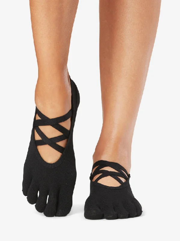Women's over - the - calf socks with a stripe designToeSox Tec Grip Full Toe Elle - Evolve Women's over - the - calf socks with a stripe designToeSox Tec Grip Full Toe Elle - Evolve