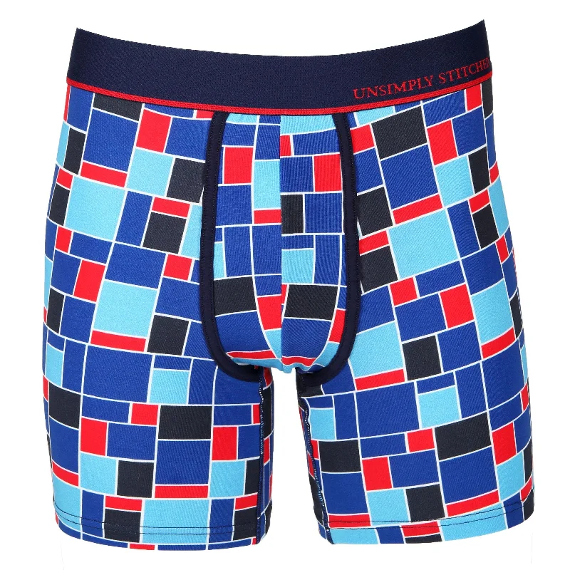Women's knee - high socks with lace trimCentury Tile Boxer Brief
