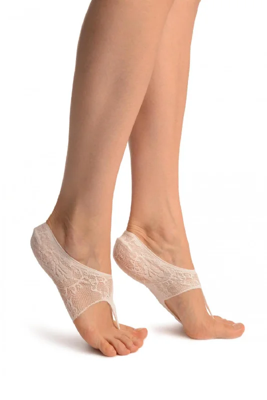 Women's cable - knit ankle socks for a cozy styleWhite Stretch Lace Japanese Footies Socks Women's cable - knit ankle socks for a cozy styleWhite Stretch Lace Japanese Footies Socks